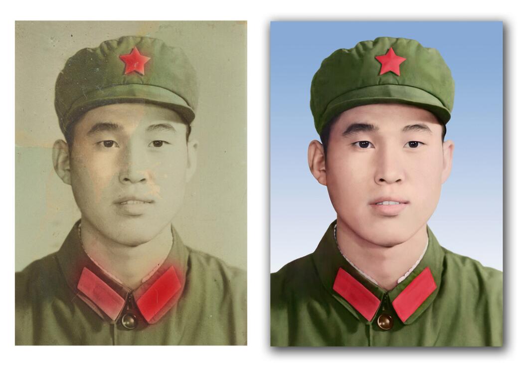 杨林尾镇破损照片修复-18